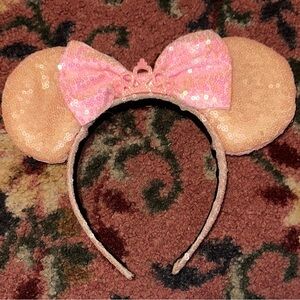 Amazon Pink Bow Sequin Mouse Ear Headband